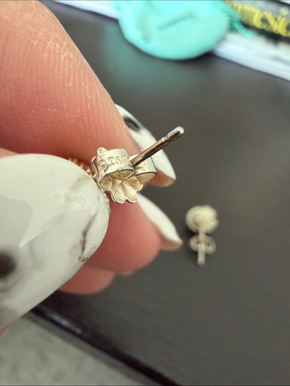 Retired Tiffany & Co. Love Knot Sterling Silver Earrings - Picture 4 of 5